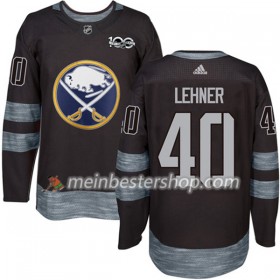 Buffalo Sabres Robin Lehner 40 1917-2017 100th Anniversary Adidas Schwarz Trikot Authentic - Herren